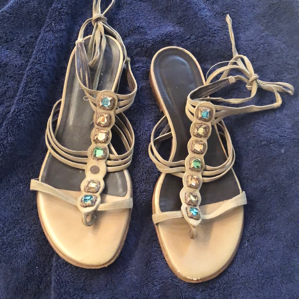 Valentino gladiator sandals with stones